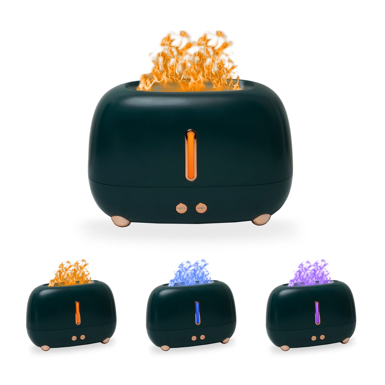 HANNEA Flame Humidifier for Room Moisture Ultrasonic Cool Mist 3 Colors Light Essential Oil Permitted 250ML Essential Aroma Therapy Diffuser Silent Air Humidifier with Auto-Off Protection for Car HANNEA Flame Humidifier for Room Moisture Ultrasonic Cool Mist 3 Colors Light Essential Oil Permitted 250ML Essential Aroma Therapy Diffuser Silent Air Humidifier with Auto-Off Protection for Car